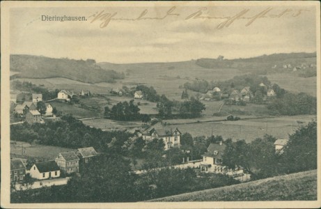 Alte Ansichtskarte Gummersbach-Dieringhausen, Panorama