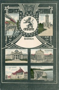 Alte Ansichtskarte Barmen, Mehrbildkarte