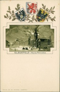 Alte Ansichtskarte Elberfeld, Neues Rathaus
