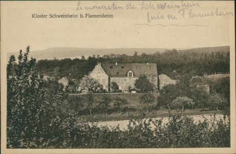 Alte Ansichtskarte Euskirchen-Flamersheim, Kloster Schweinheim