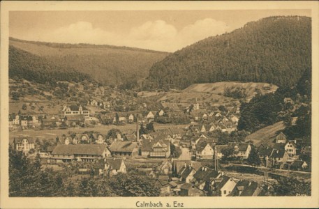 Alte Ansichtskarte Bad Wildbad-Calmbach, Gesamtansicht