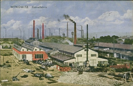 Alte Ansichtskarte Vítkovice / Witkowitz, Kesselfabrik