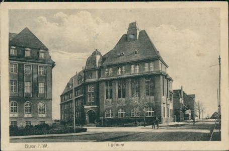 Alte Ansichtskarte Gelsenkirchen-Buer, Lyceum