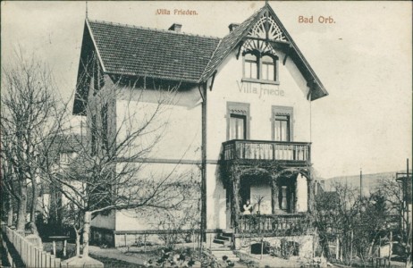 Alte Ansichtskarte Bad Orb, Villa Frieden