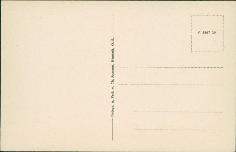 Adressseite der Ansichtskarte Neustadt O.S. / Prudnik, Teilansicht v. Kloster der Barmh. Brüder