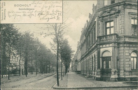 Alte Ansichtskarte Bocholt, Bahnhofstrasse