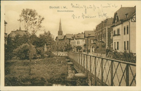 Alte Ansichtskarte Bocholt, Bismarckstrasse