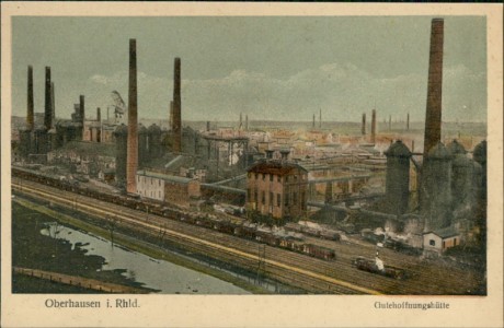 Alte Ansichtskarte Oberhausen, Gutehoffnungshütte