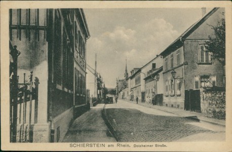 Alte Ansichtskarte Wiesbaden-Schierstein, Dotzheimer Straße