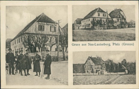 Alte Ansichtskarte Berg (Pfalz)-Neulauterburg, Gasthaus z. Bayrischen Hof