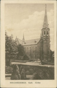 Alte Ansichtskarte Jüchen-Hochneukirch, Kath. Kirche