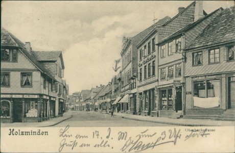 Alte Ansichtskarte Holzminden, Oberbachstrasse