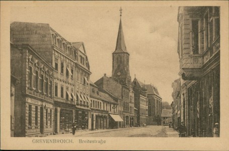 Alte Ansichtskarte Grevenbroich, Breitestraße