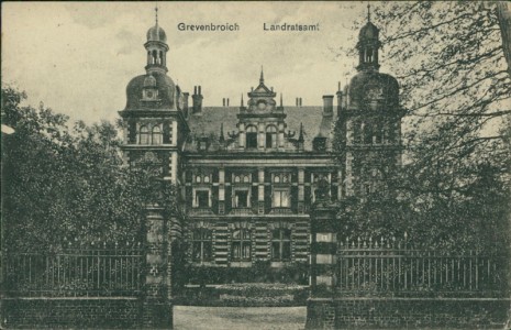 Alte Ansichtskarte Grevenbroich, Landratsamt