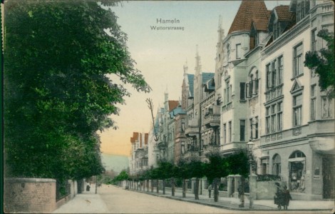 Alte Ansichtskarte Hameln, Wettorstrasse