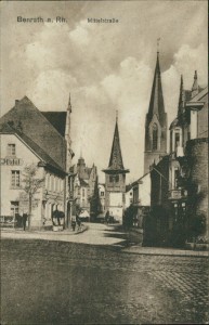 Alte Ansichtskarte Düsseldorf-Benrath, Mittelstraße