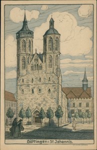 Alte Ansichtskarte Göttingen, St. Johannis