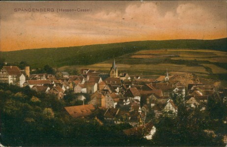 Alte Ansichtskarte Spangenberg, Gesamtansicht
