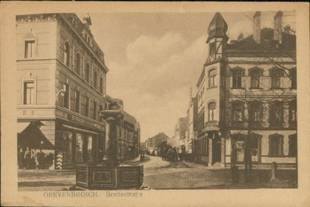 Alte Ansichtskarte Grevenbroich, Breitestraße