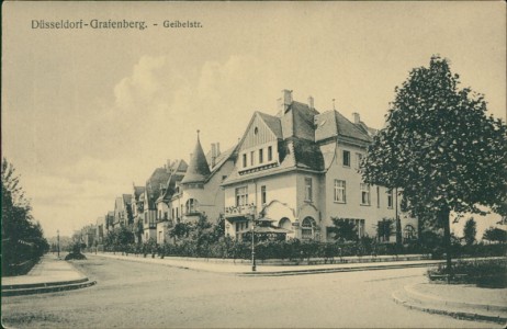 Alte Ansichtskarte Düsseldorf-Grafenberg, Geibelstr.