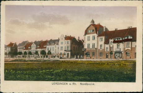 Alte Ansichtskarte Krefeld-Uerdingen, Nordbezirk