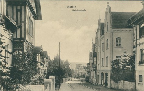 Alte Ansichtskarte Idstein, Bahnhofstraße