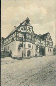 Alte Ansichtskarte Idstein, Altes Haus auf der Obergasse
