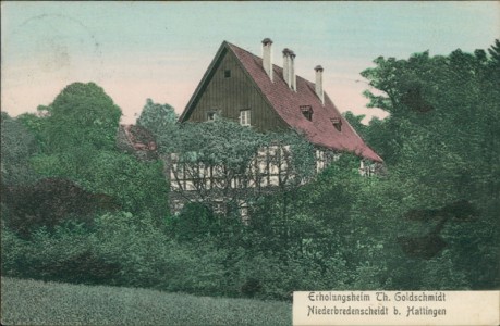 Alte Ansichtskarte Hattingen-Niederbredenscheid, Erholungsheim Th. Goldschmidt