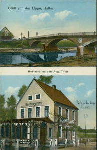 Alte Ansichtskarte Haltern am See, Lippe, Restauration von Aug. Thier