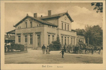 Alte Ansichtskarte Kleve, Bahnhof