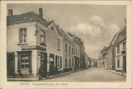 Alte Ansichtskarte Issum, Kapellenerstraße am Markt