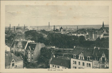 Alte Ansichtskarte Dortmund-Hörde, Blick auf Hörde