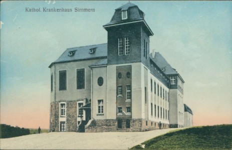 Alte Ansichtskarte Simmern, Kathol. Krankenhaus
