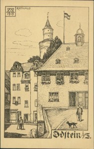 Alte Ansichtskarte Idstein, Rathaus