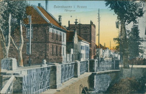 Alte Ansichtskarte Babenhausen, Fährgasse