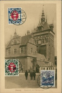 Alte Ansichtskarte Danzig / Gdańsk, Stockturm mit Peinkammer