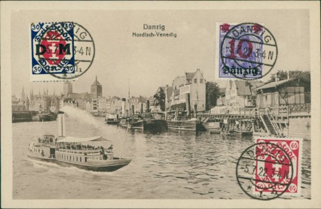 Alte Ansichtskarte Danzig / Gdańsk, Nordisch-Venedig