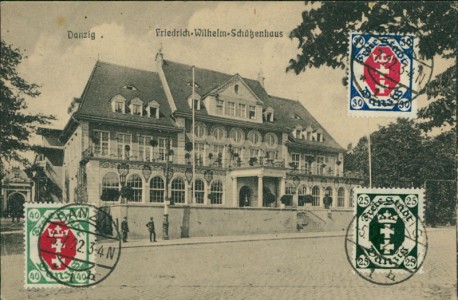 Alte Ansichtskarte Danzig / Gdańsk, Friedrich-Wilhelm-Schützenhaus