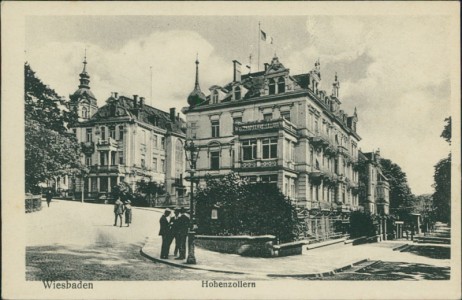 Alte Ansichtskarte Wiesbaden, Hohenzollern