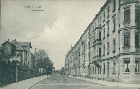 Alte Ansichtskarte Fürth, Vacherstrasse