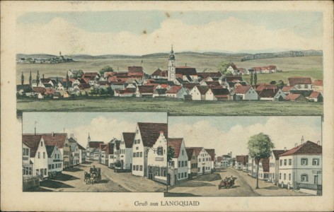 Alte Ansichtskarte Langquaid, Mehrbildkarte