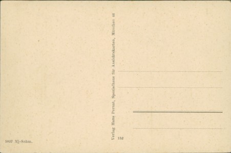 Adressseite der Ansichtskarte Bönnigheim-Hohenstein, Gesamtansicht, Gasthaus zum Roß, Schulhaus, Spezereihandlung v. Gottlieb Schneider