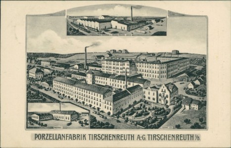 Alte Ansichtskarte Tirschenreuth, Porzellanfabrik Tirschenreuth A.-G.