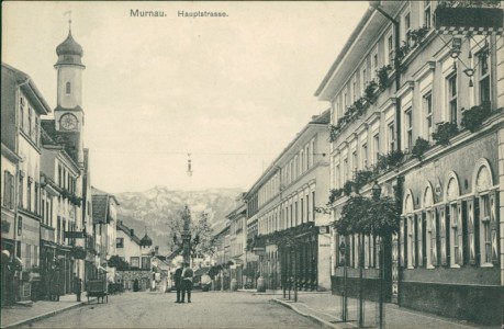 Alte Ansichtskarte Murnau a.Staffelsee, Hauptstrasse