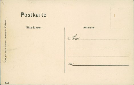 Adressseite der Ansichtskarte Kochel a.See-Urfeld, Gasthaus o.ä.
