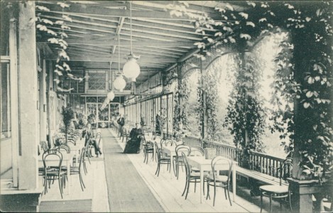 Alte Ansichtskarte Kleve, Hotel Maywald's Terrasse