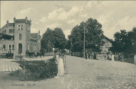 Alte Ansichtskarte Osterode / Ostróda, Teilansicht