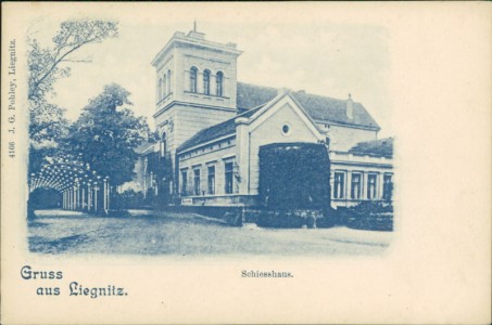 Alte Ansichtskarte Liegnitz / Legnica, Schiesshaus