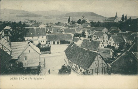 Alte Ansichtskarte Dermbach, Gesamtansicht