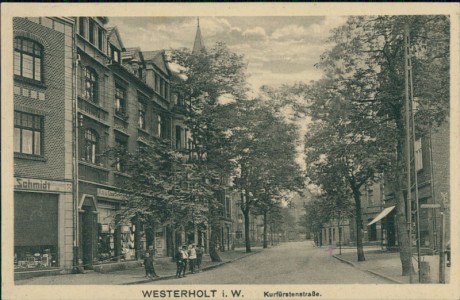 Alte Ansichtskarte Herten-Westerholt, Kurfürstenstraße